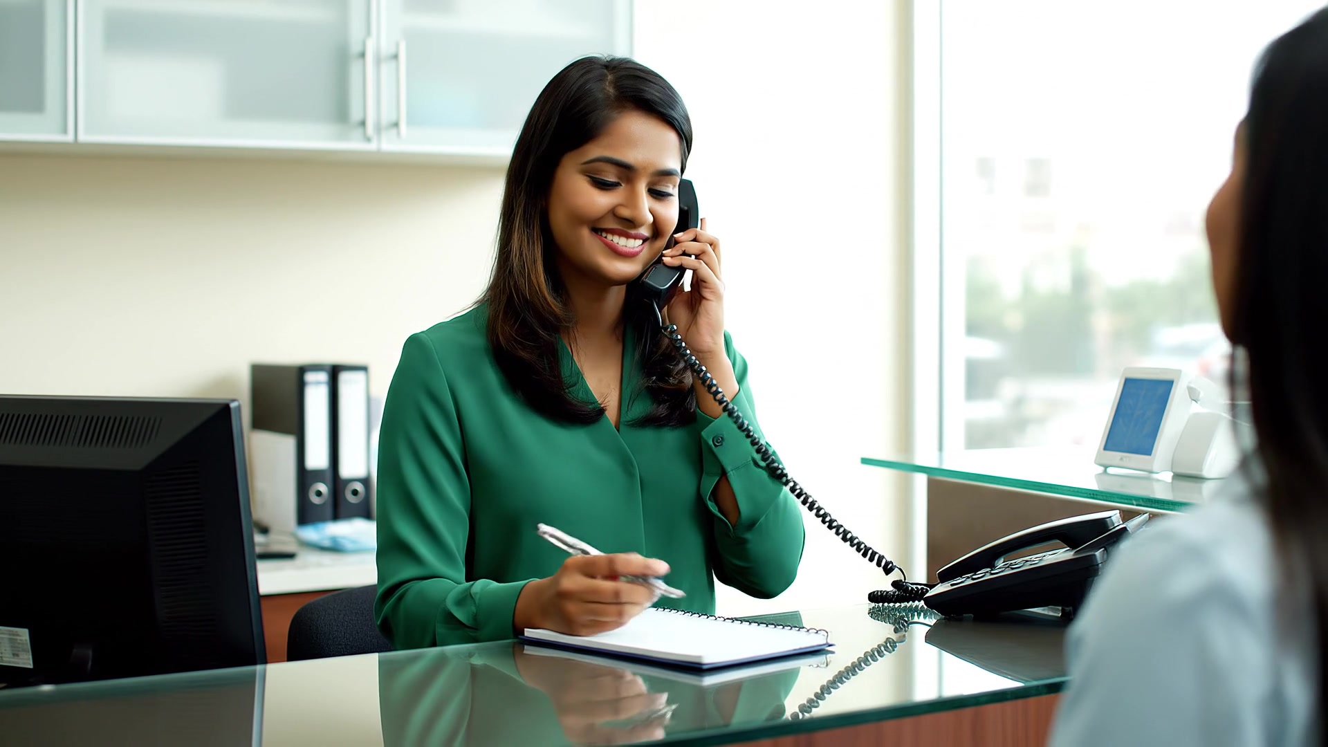 AIVA Receptionist background
